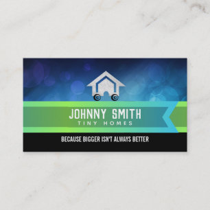 Tiny Homes Slogans Business Cards
