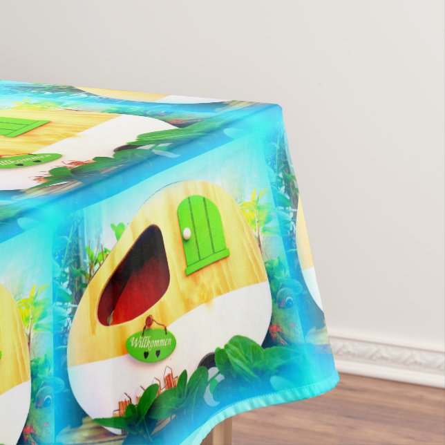 tiny house gypsy caravan tablecloth (In Situ)