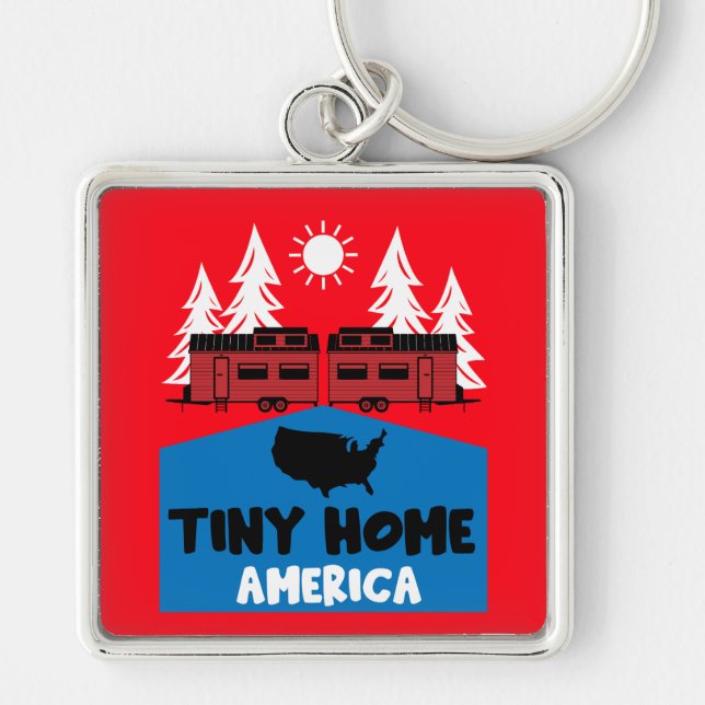 Tiny House Home America Key Ring (Front)