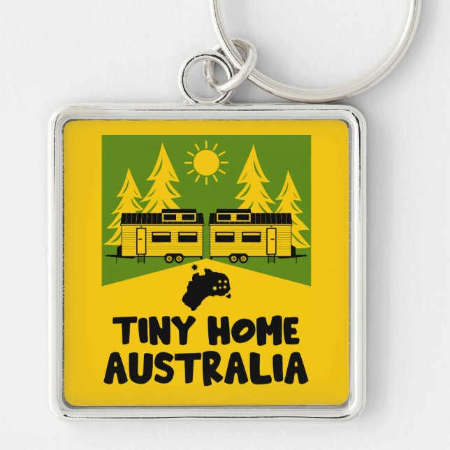 Tiny House Home Australia Key Ring (Front)