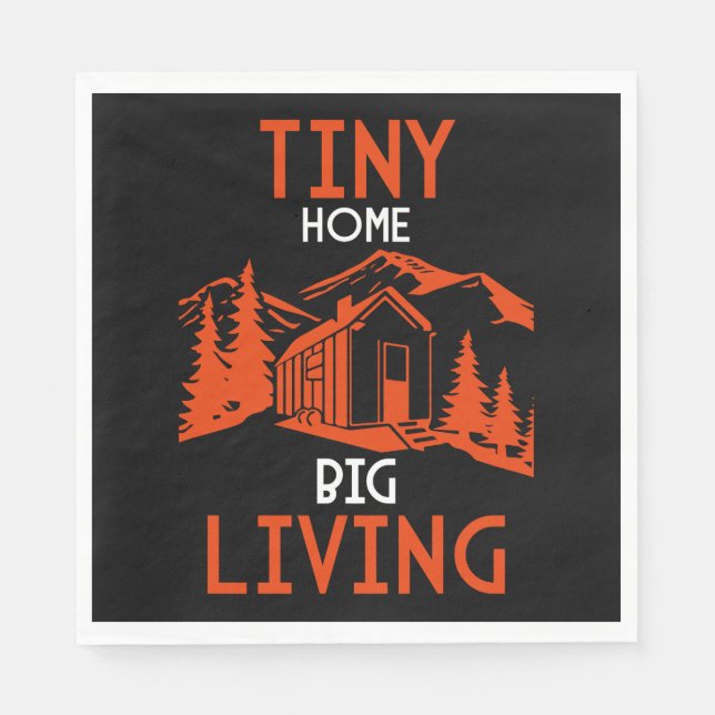 Tiny House Home Decor  Napkin (Front)