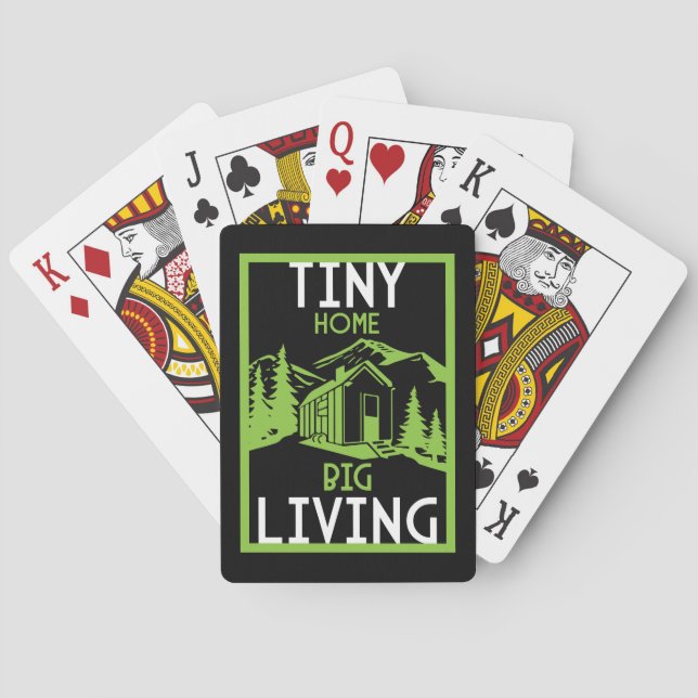 Tiny House Home Decor  Playing Cards (Back)