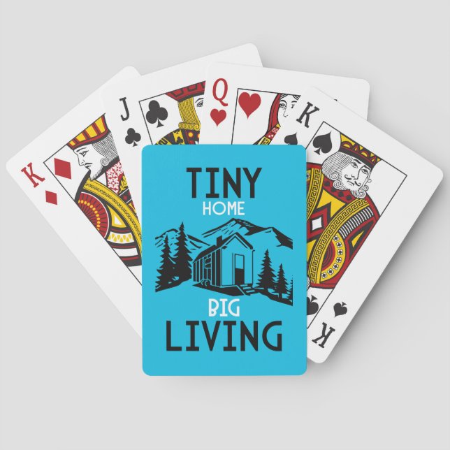 Tiny House Home Decor  Playing Cards (Back)