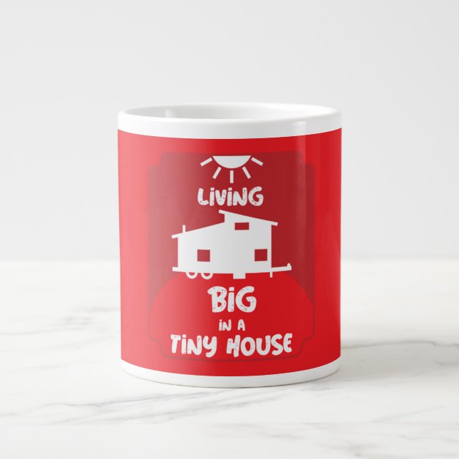 Tiny House Living - Tiny Homes     Large Coffee Mug (Front)