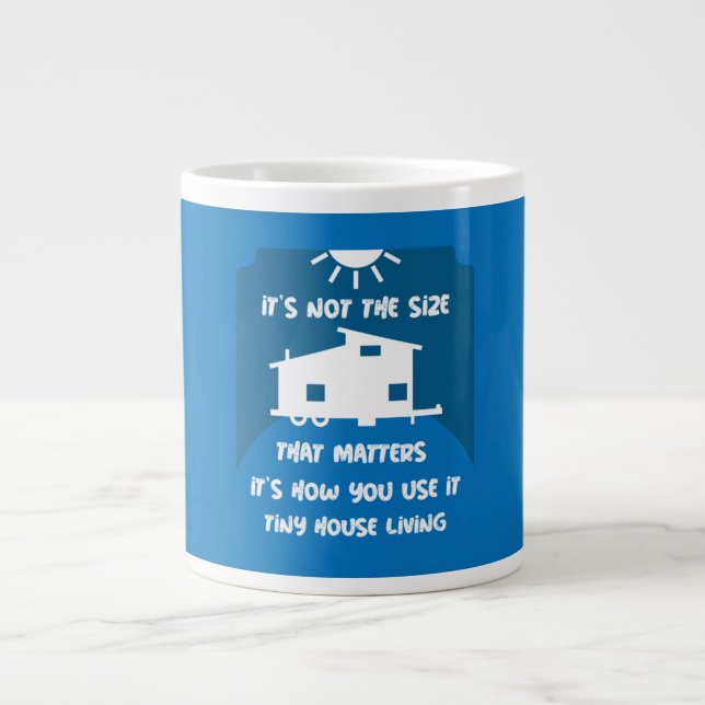 Tiny House Living - Tiny Homes  Large Coffee Mug (Front)