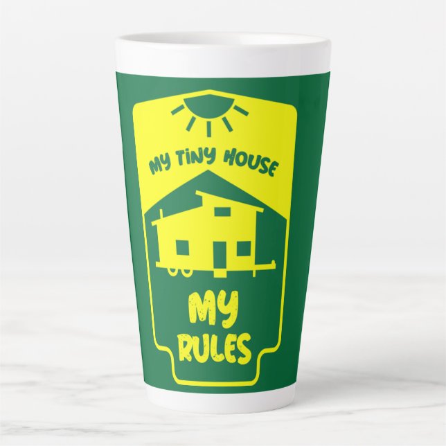 Tiny House Living - Tiny Homes   Latte Mug (Front)