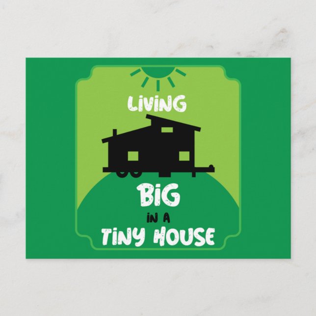 Tiny House Living - Tiny Homes    Postcard (Front)