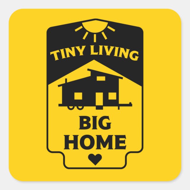 Tiny House Living - Tiny Homes  Square Sticker (Front)