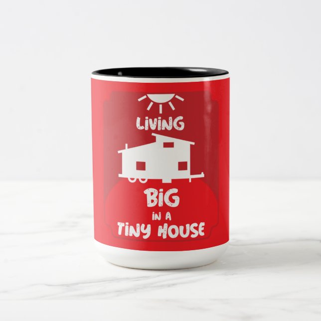 Tiny House Living - Tiny Homes    Two-Tone Coffee  Mug (Center)