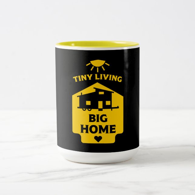 Tiny House Living - Tiny Homes    Two-Tone Coffee Mug (Center)