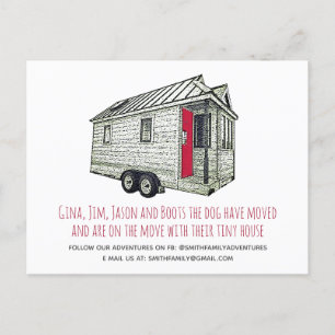 Tiny House Moving Announcement Postcard