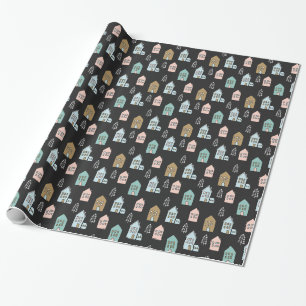 Tiny Houses Print Wrapping Paper