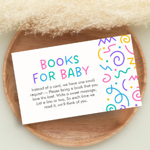 Tiny Human Shindig Baby Shower Books for Baby Enclosure Card
