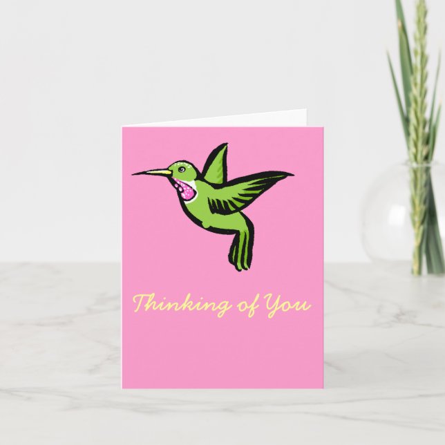 Tiny Hummingbird Card (Front)