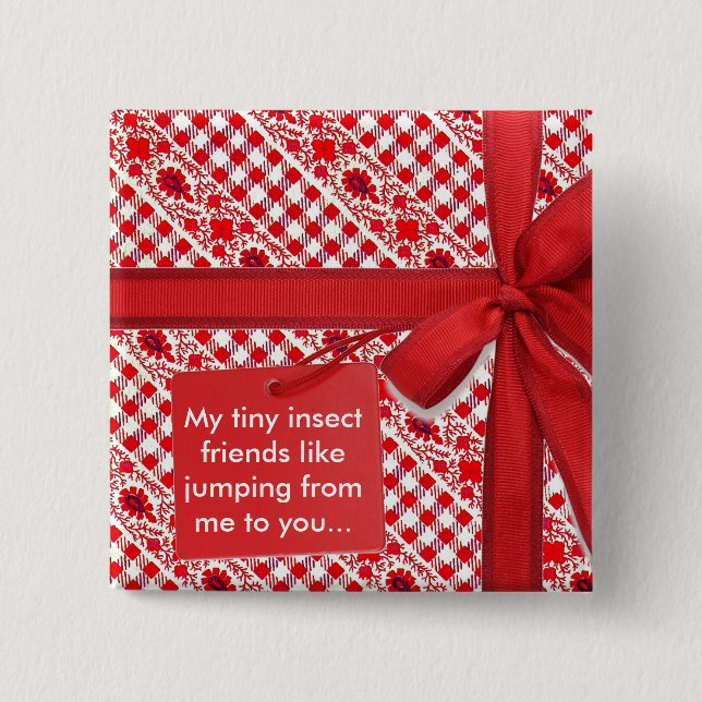 Tiny Insect friends... 15 Cm Square Badge (Front)