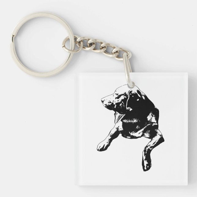 Tiny Keeper Tag, Lab Key Ring (Front)