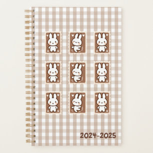 Tiny latte gingham planner