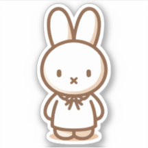 Tiny latte ribbon dress Custom-Cut Vinyl Sticker