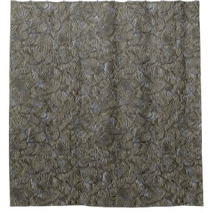 Tiny Leaves Nature Art Pattern Shower Curtain