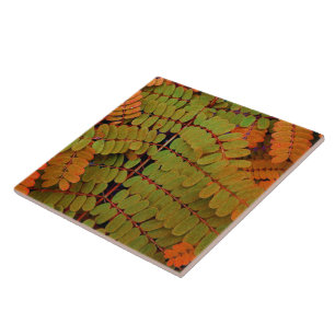 Tiny Leaves Pattern Ceramic Tile
