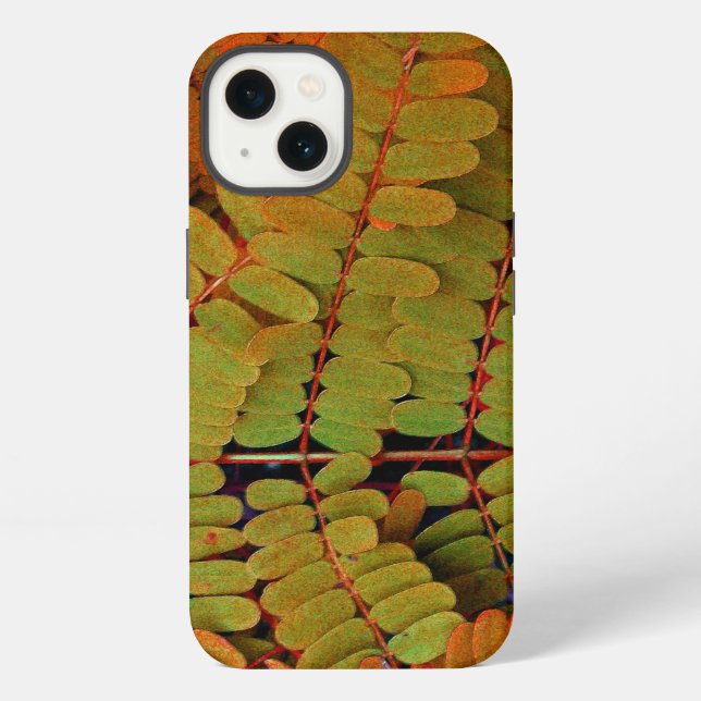 Tiny Leaves Pattern iPhone Case (Back)
