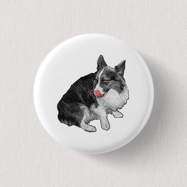 Tiny Lick, Big Ears 3 Cm Round Badge (Front)