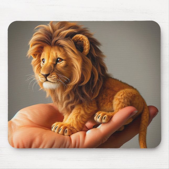Tiny Lion Mouse Pad (Front)
