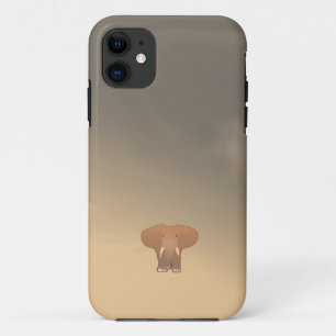 Tiny little elephant in Sahara iPhone 11 Case