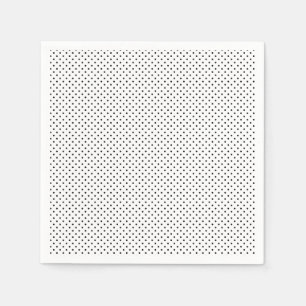 Tiny Little Polka Dots Black and White Napkin