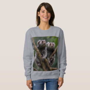Tiny Marmoset Titans Among the Branches, Sweatshirt