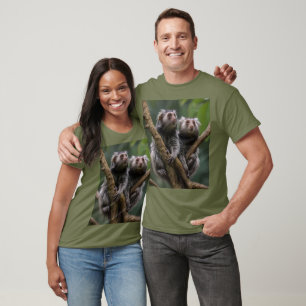 Tiny Marmoset Titans Among the Branches, T-Shirt
