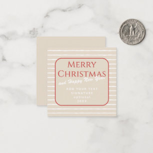 Tiny Modern Christmas Note Card