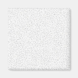 Tiny Monochrome Black, Grey & Cream Dots on White Magnet