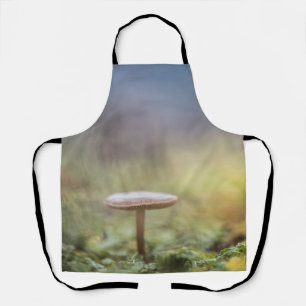 Tiny Mushroom Nature Photo Apron