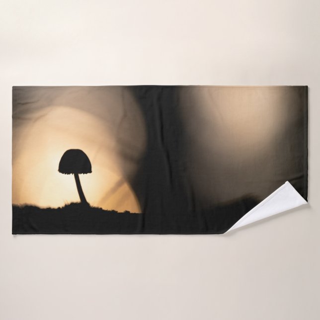 Tiny Mushroom Nature Photo Bath Towel (Bath Towel)