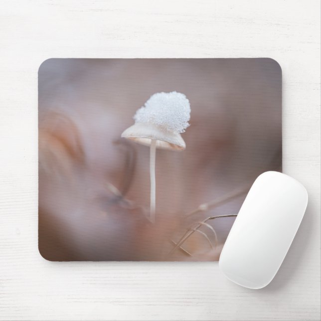 Tiny Mushroom Nature Photo Mouse Pad (With Mouse)