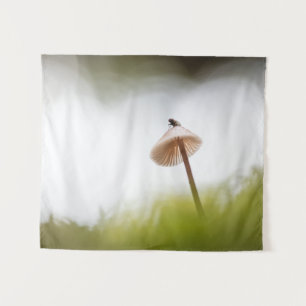Tiny Mushroom Nature Photo Tapestry