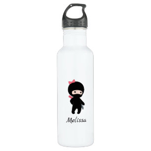 Tiny Ninja Girl Custom Name 710 Ml Water Bottle