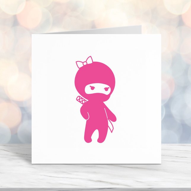 Tiny Ninja Girl Self-inking Stamp (Creator Uploaded)