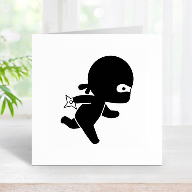 Tiny Ninja Running Rubber Stamp (Creator Uploaded)