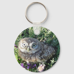 Tiny owl- too cute for words key ring
