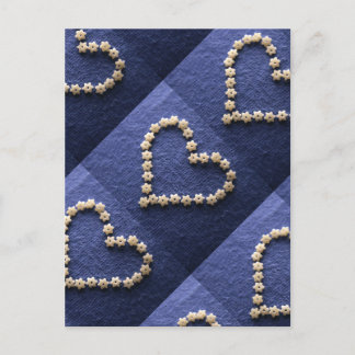 Tiny Pasta Stars Heart Shape Postcard