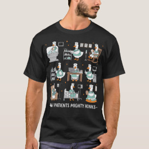 Tiny Patients Mighty Honks Silly Goose Nicu Nurse T-Shirt