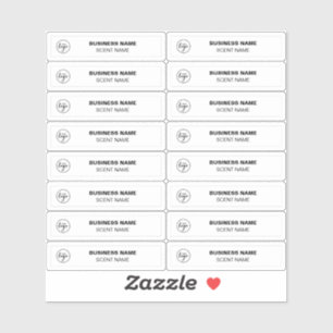 Tiny Perfume Sample Labels 0.5 x 1.8