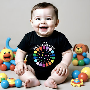 Tiny Pickleball Paddle Master Baby Bodysuit