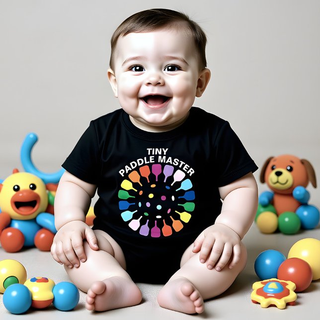  Tiny Pickleball  Paddle Master  Baby Bodysuit (Tiny Paddle master with cute pickleball paddles. )