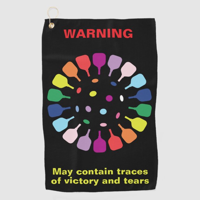  Tiny Pickleball  Paddle Master  Golf Towel (Front)