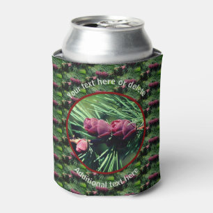 Tiny Pinecones Nature Personalized Can Cooler