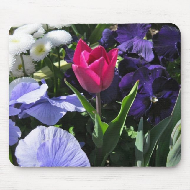 Tiny Pink Tulip Mousepad (Front)
