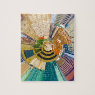 Tiny Planet Downtown Kansas City, Mo. Jigsaw Puzzle